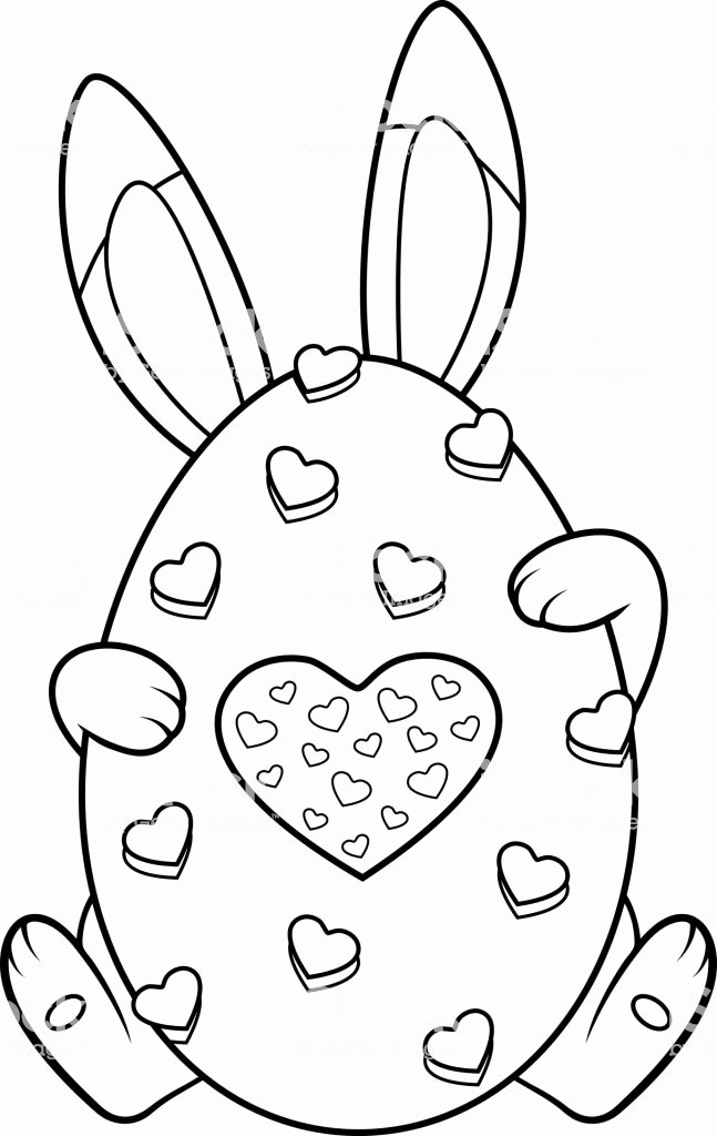 Coloring Pages for Easter Bunny Elegant Easter Bunny Coloring Page Stock  Illustration Download | Meriwer Coloring