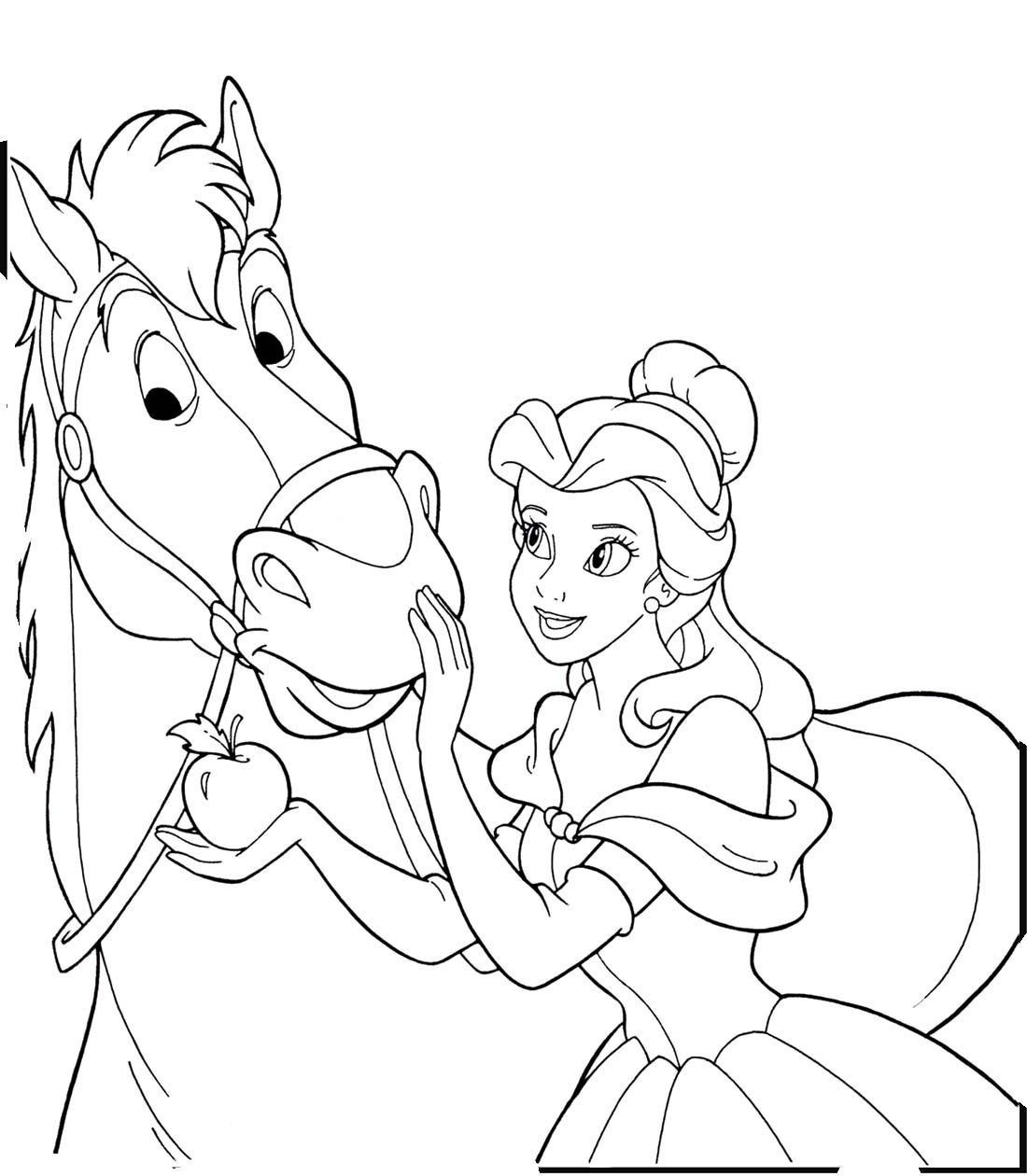 Disney Princess Horse Coloring Pages Page 20   Line.20QQ.com ...