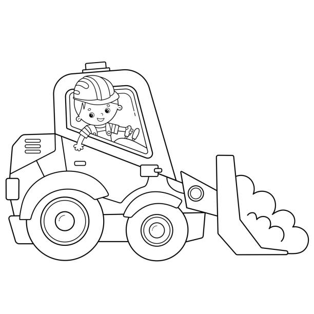 Coloring Pages | Jcb Tractor Coloring Pages