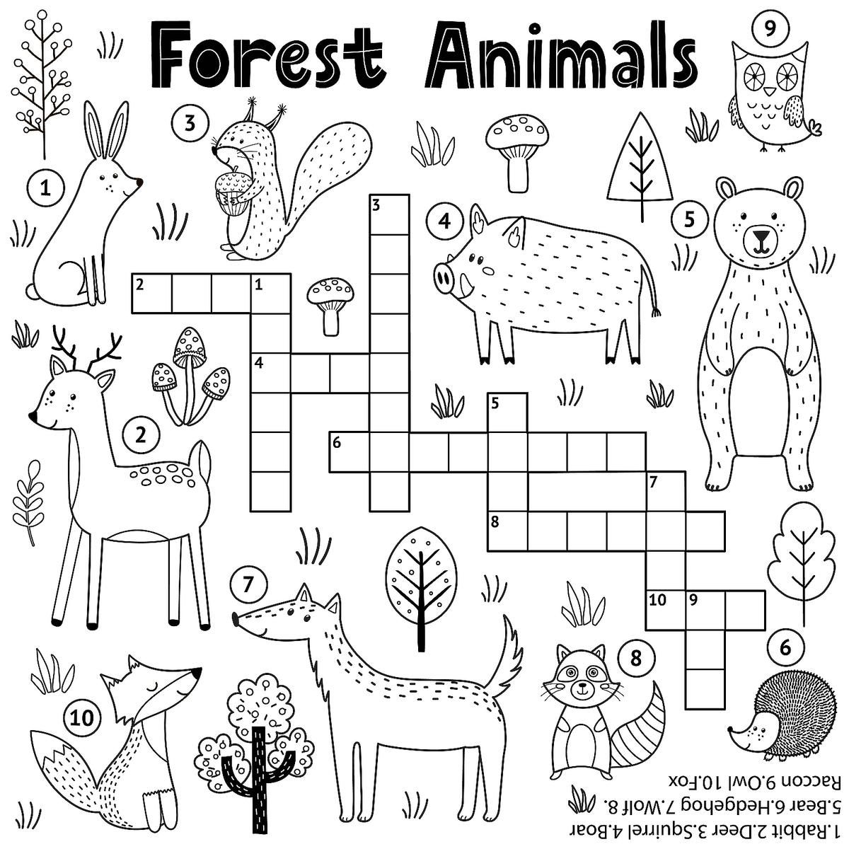 Crossword Puzzles for Kids: Fun & Free Printable Crossword Puzzle Coloring  Page Activities for Children | Printables | 30Seconds Mom | Free printable crossword  puzzles, Printable puzzles for kids, Printables free kids