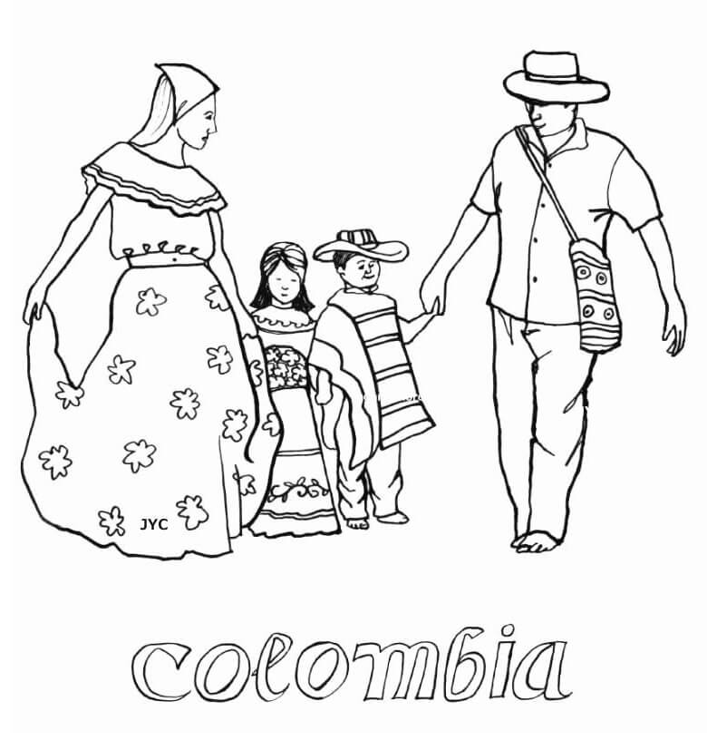 Colombia's Flag Coloring Page - Free Printable Coloring Pages for Kids