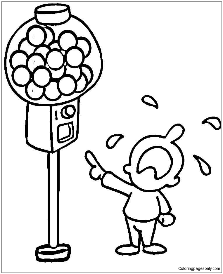 Crying About Candies Coloring Pages - Desserts Coloring Pages - Coloring  Pages For Kids And Adults