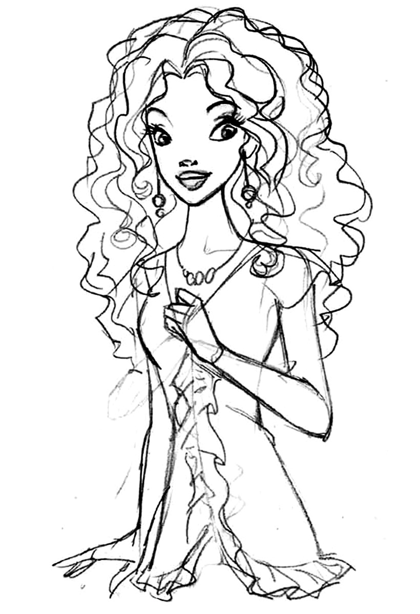 Afro coloring pages
