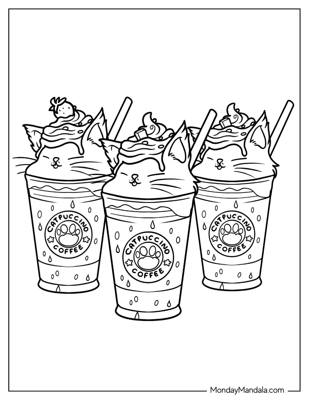 20 Starbucks Coloring Pages (Free PDF ...