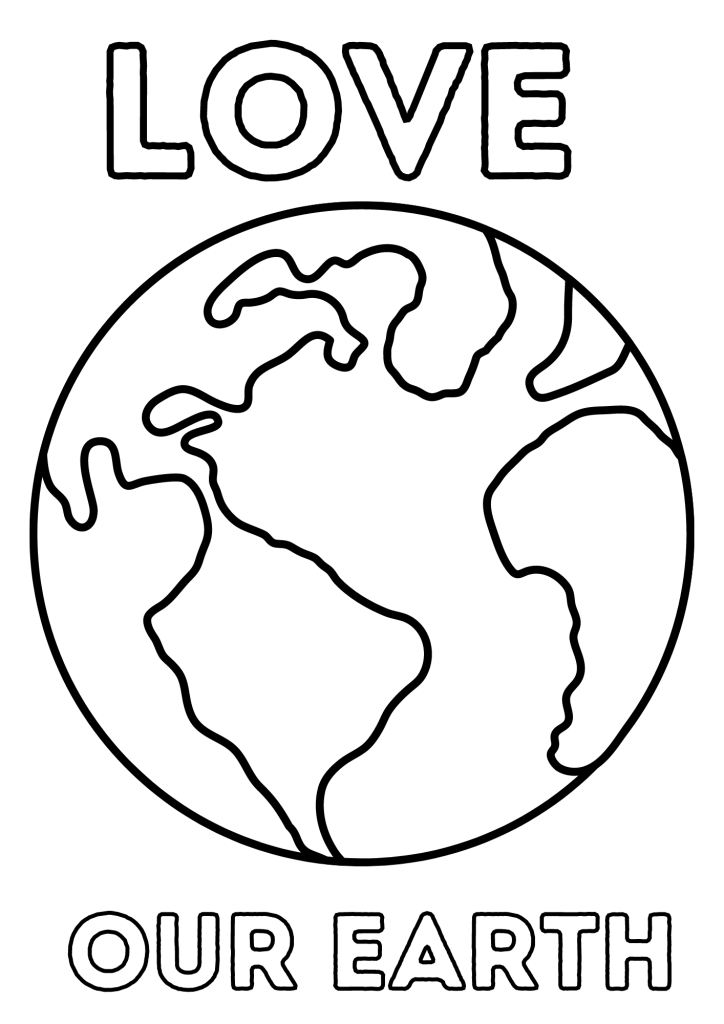 Earth Day Coloring Pages and Printable Activities for Kids - In The Playroom