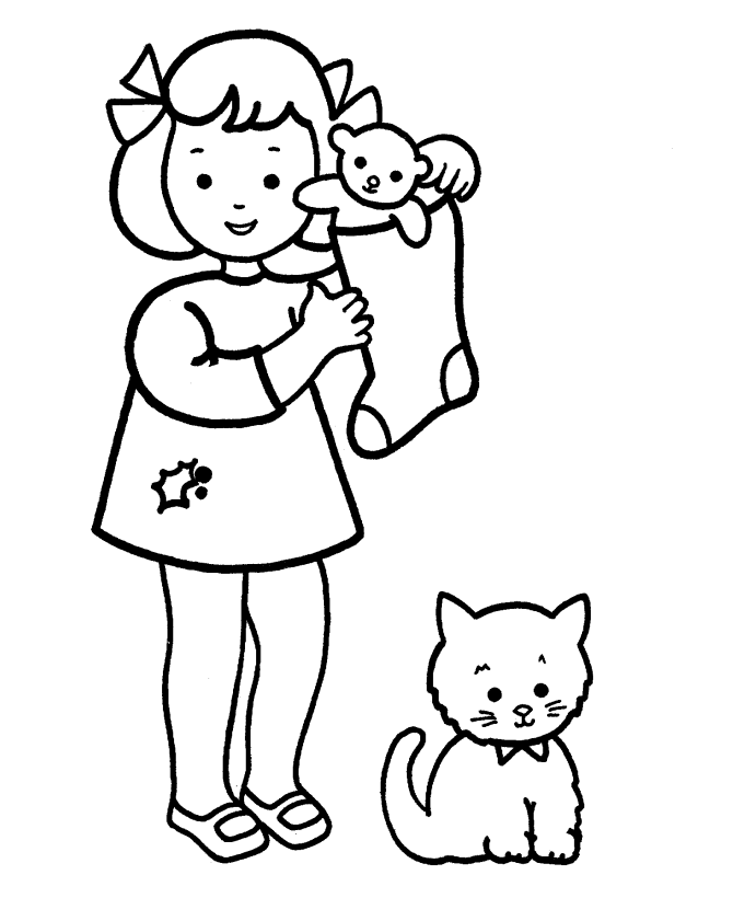 Christmas Coloring Pages For Little Girls - Coloring Pages For All ...