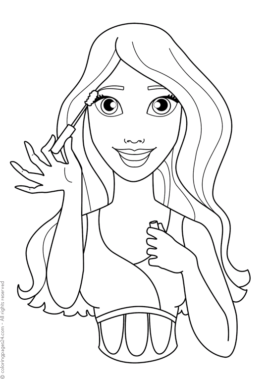 Apply Make-up 16 | Coloring Pages 24