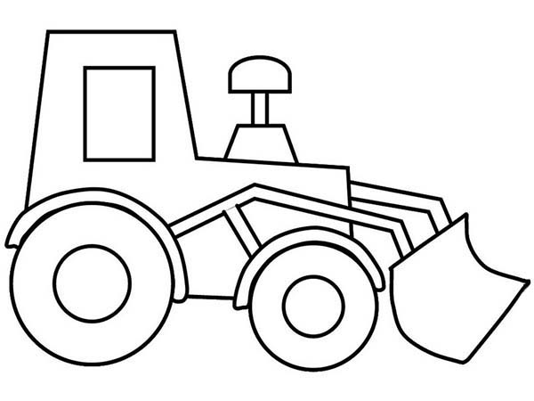 How To Draw Bulldozer On Construction Work Coloring Page ...