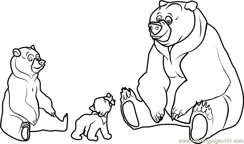 Brother Bear Movie Coloring Page for Kids - Free Brother Bear Printable Coloring  Pages Online for Kids - ColoringPages101.com | Coloring Pages for Kids