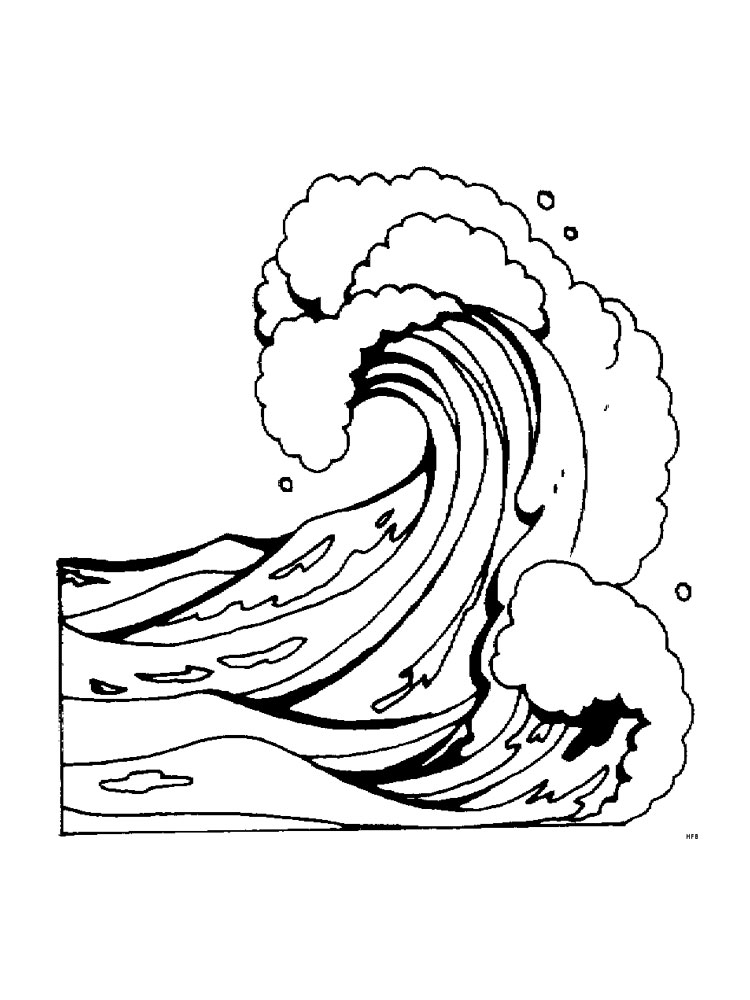 Free Ocean Waves coloring pages. Download and print Ocean Waves coloring  pages