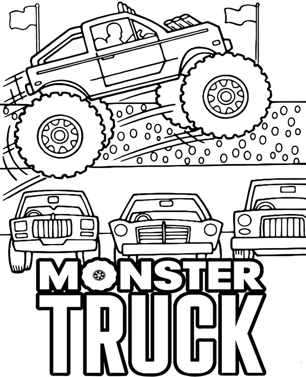 Monster truck coloring page - Topcoloringpages.net