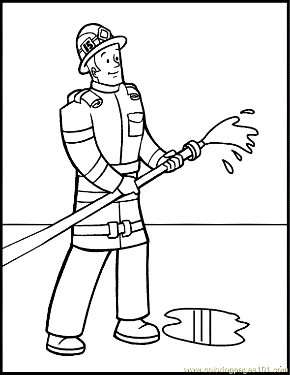 Fireman Coloring Page 23 Coloring Page for Kids - Free Others Printable Coloring  Pages Online for Kids - ColoringPages101.com | Coloring Pages for Kids