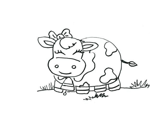 Cute cows coloring pages - Coloring pages