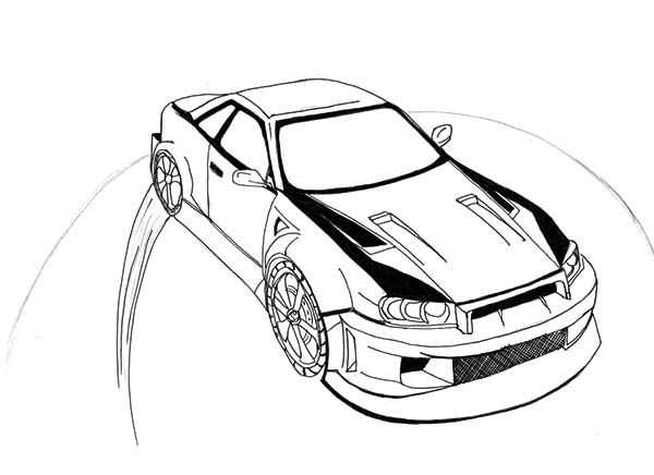 Drifting Cars Making Round Mark Coloring Pages : Kids Play Color | Cars coloring  pages, Drifting cars, Coloring pages