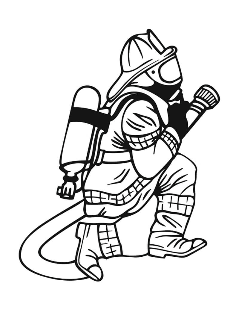 Firefighter Coloring Pages - Free Printable Coloring Pages for Kids