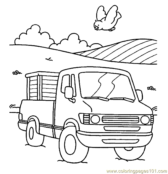 Truck Coloring Page 34 Coloring Page for Kids - Free Land Transport  Printable Coloring Pages Online for Kids - ColoringPages101.com | Coloring  Pages for Kids