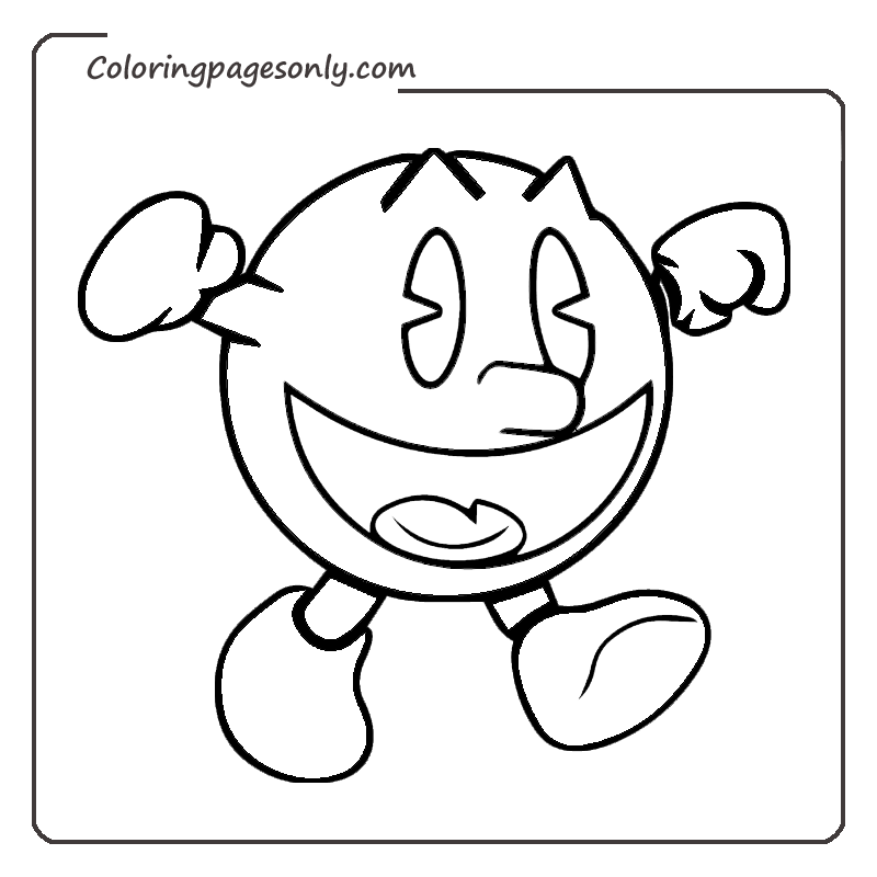 Pac Man Coloring Pages - Coloring Pages For Kids And Adults