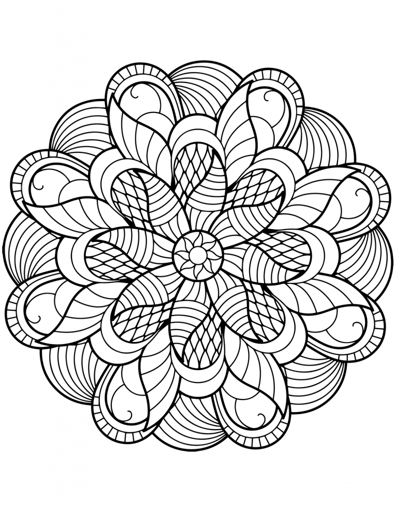 Flower Mandala Coloring Pages | Mandala coloring pages, Mandala ...