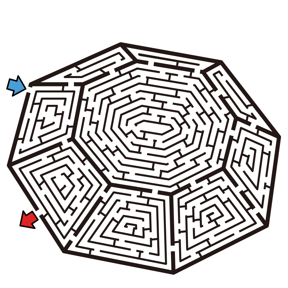 hard mazes best coloring pages for kids coloring home