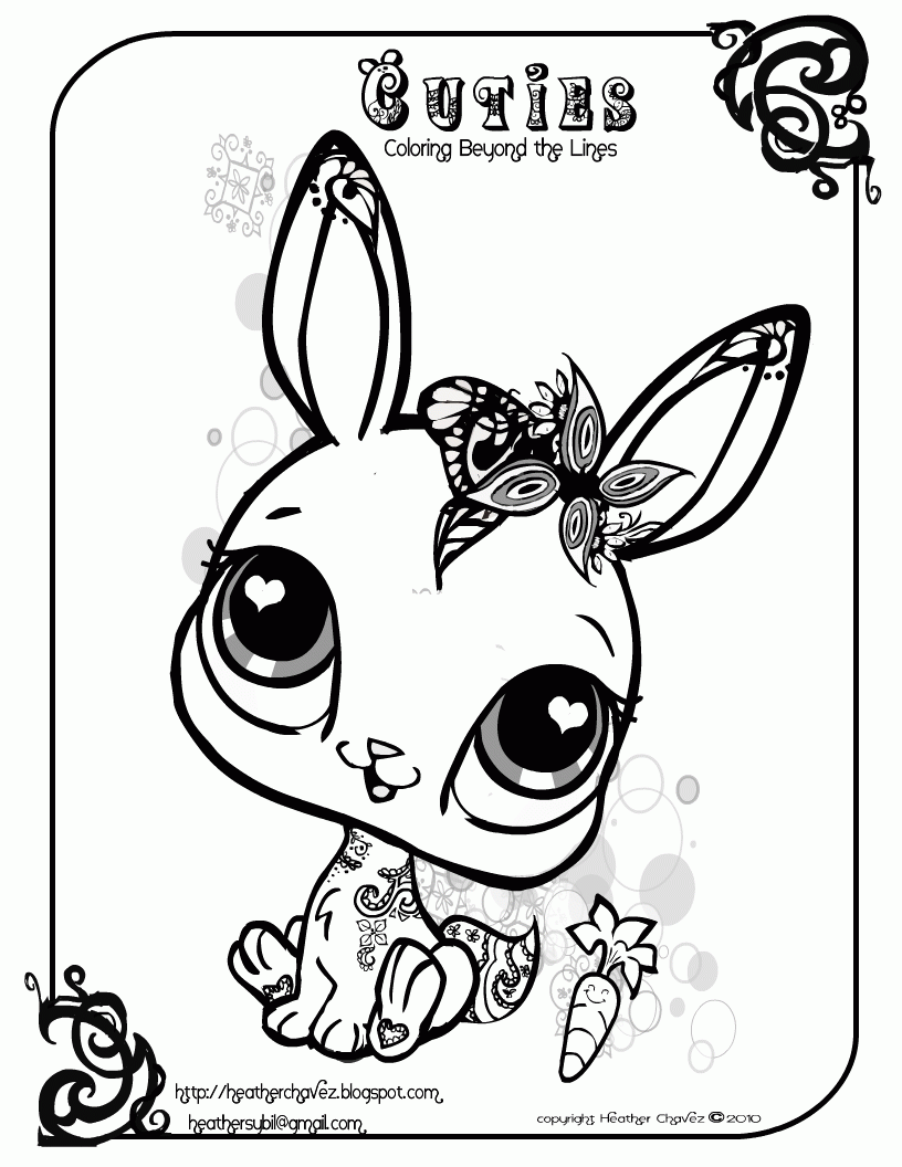 Coloring Pages Of Cartoon Animals The Best Cartoon Animal Coloring ...