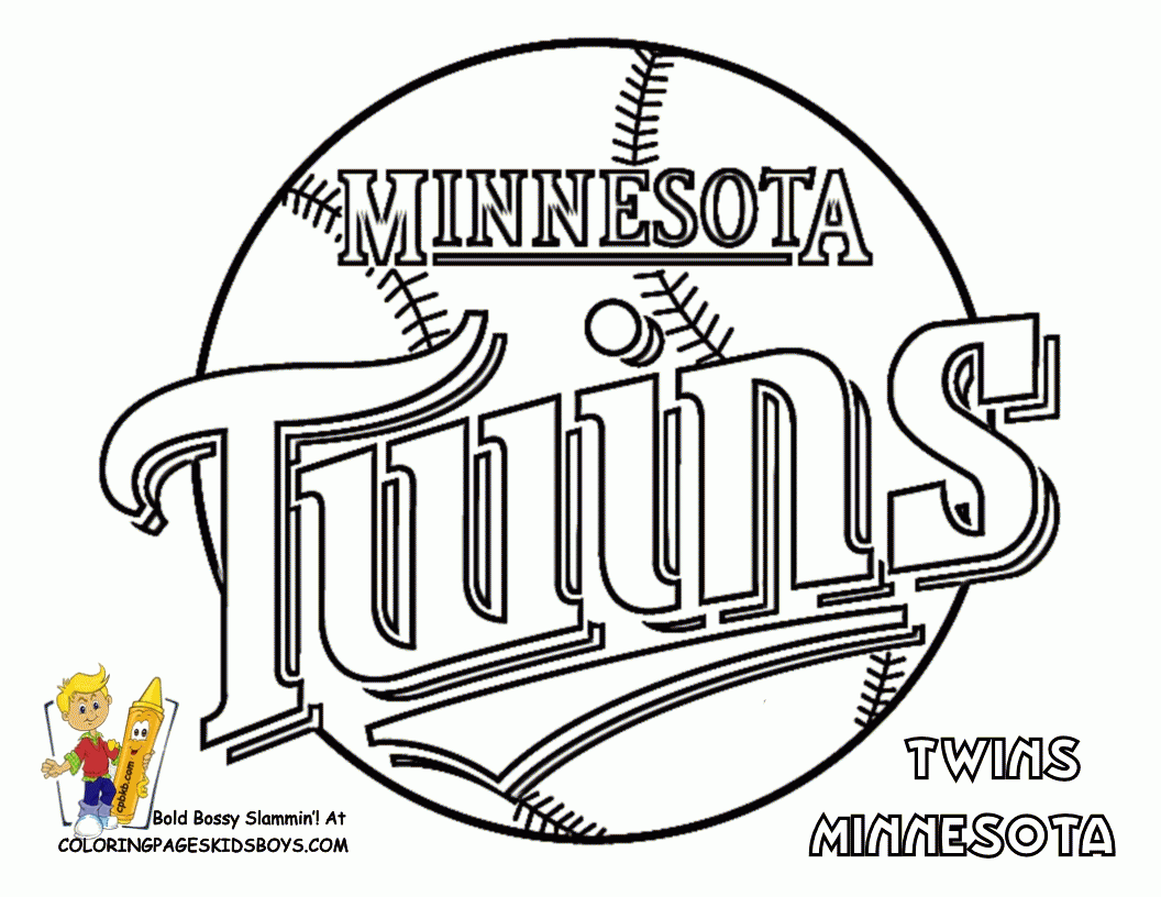 Print Free Coloring Pages Of Baseball Team Logo - Widetheme
