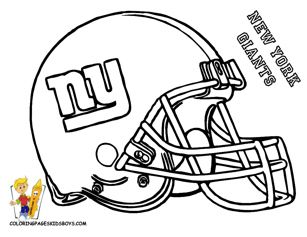 Football Helmet Coloring - Coloring Pages for Kids and for Adults