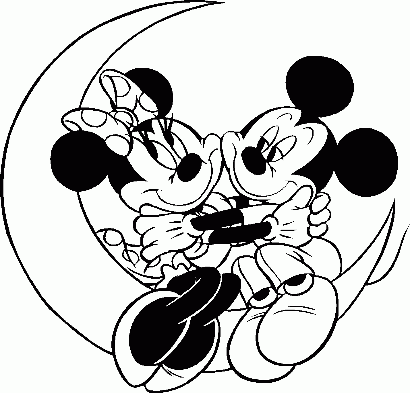 Mickey and Minnie Coloring Pages and Book | UniqueColoringPages