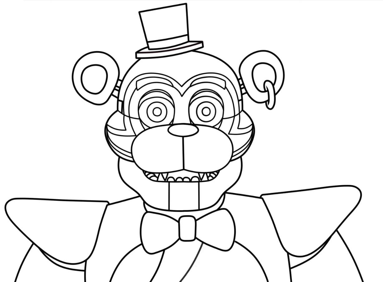 Fnaf 9 Security Breach Coloring Pages - Printable Animatronics.