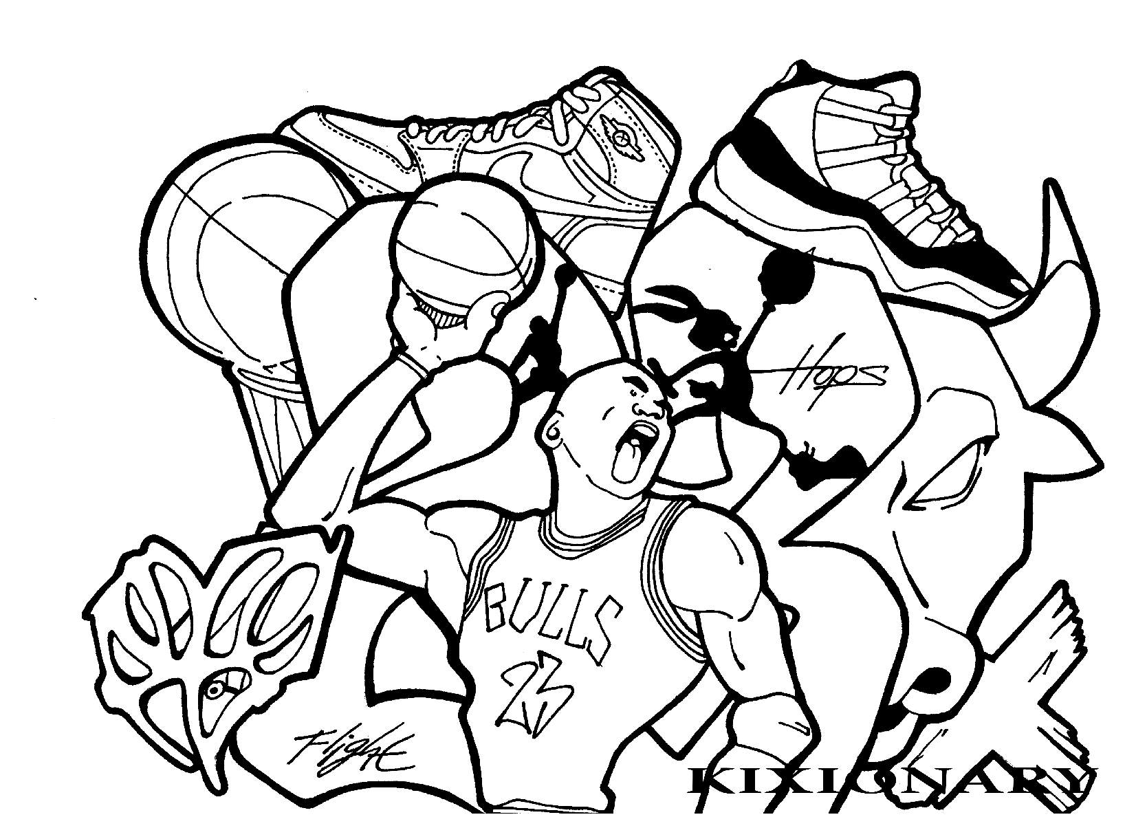 Graffiti and Street Art - Coloring Pages for Adults