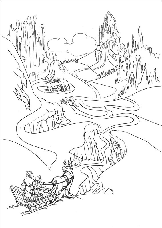 Beautiful Scenery Coloring Page - Free Printable Coloring Pages for Kids