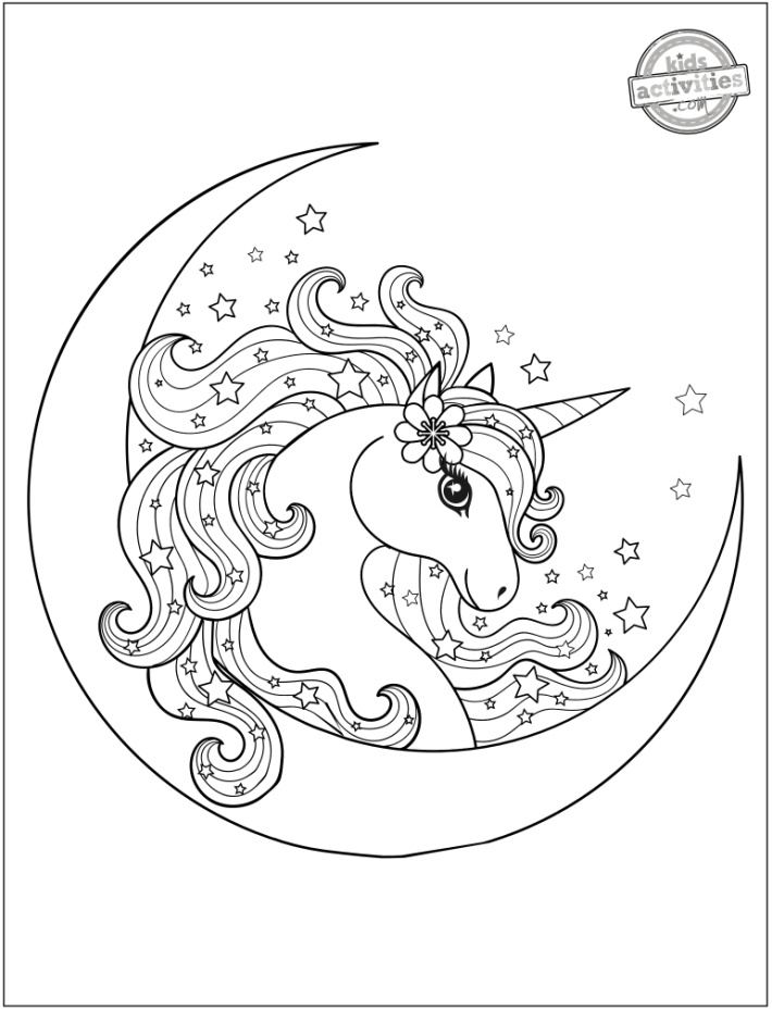 6 Magical Printable Unicorn Coloring Pages for Kids & Adults | Kids  Activities Blog