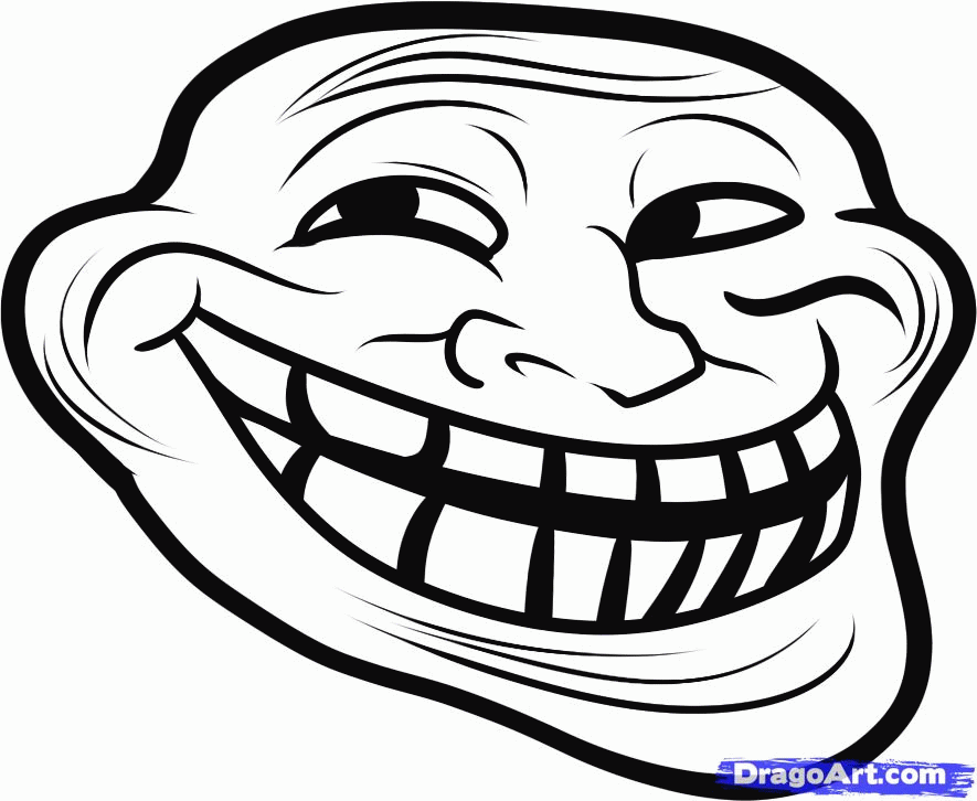 Troll Face Coloring Pages - Coloring Home