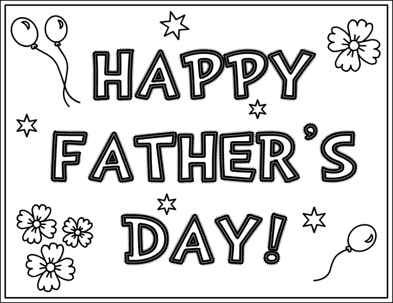 Fathers Day Coloring Activities - Site about Children