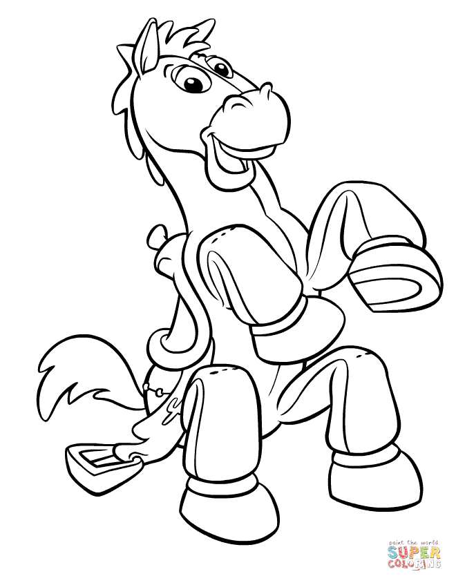 Bullseye horse coloring page | Free Printable Coloring Pages