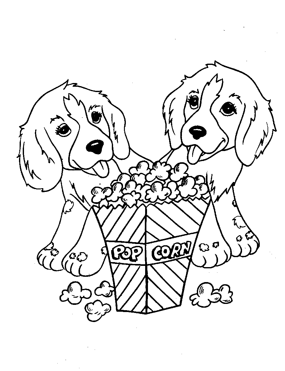 Puppie - Coloring Pages for Kids and for Adults