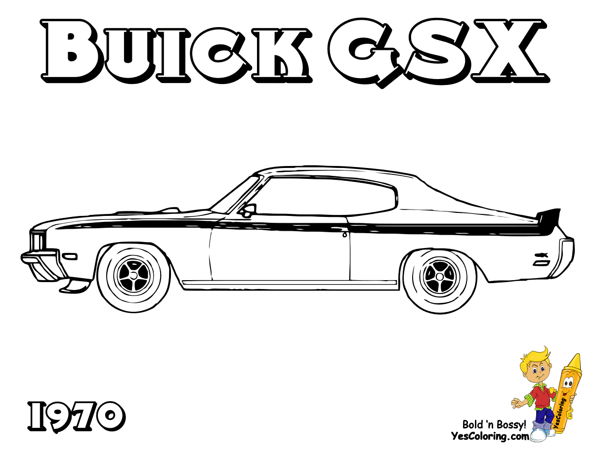 American muscle cars Coloring Pages