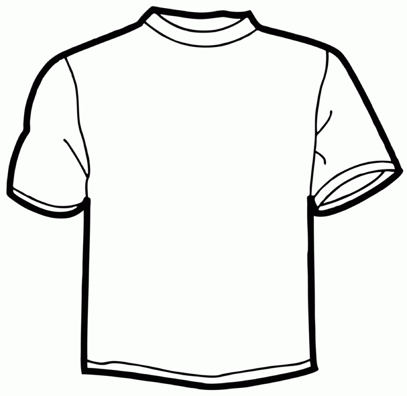 T Shirt Coloring Page - Coloring Home