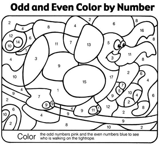 Color by numbers, Coloring pages and Numbers