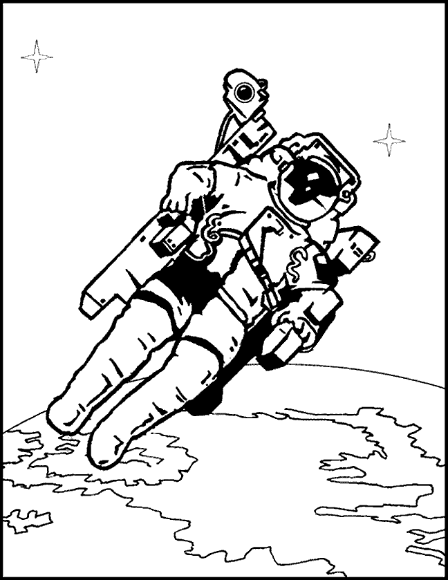 Kids-n-fun.com | 25 coloring pages of Space travel