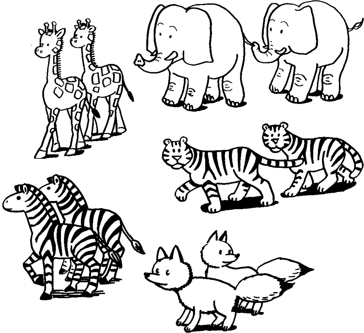 Wild Animal Safari Coloring Pages   High Quality Coloring Pages ...