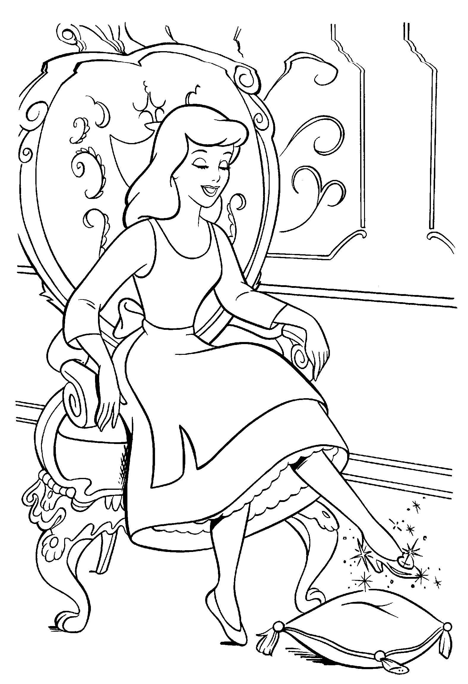Cinderella Coloring Pages Animals - Coloring Pages For All Ages