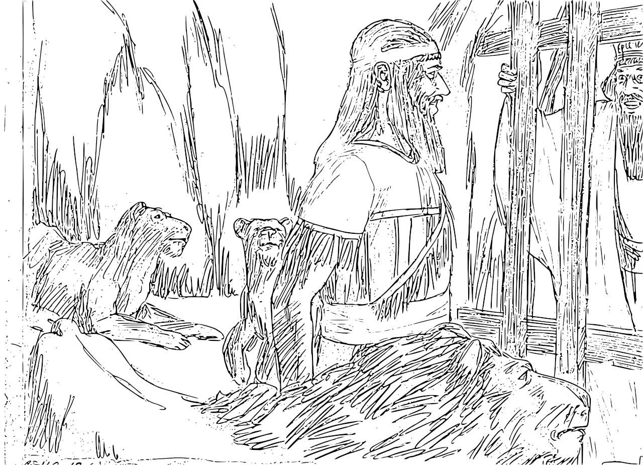 Download Daniel In The Lion Den Coloring Pages - Coloring Home