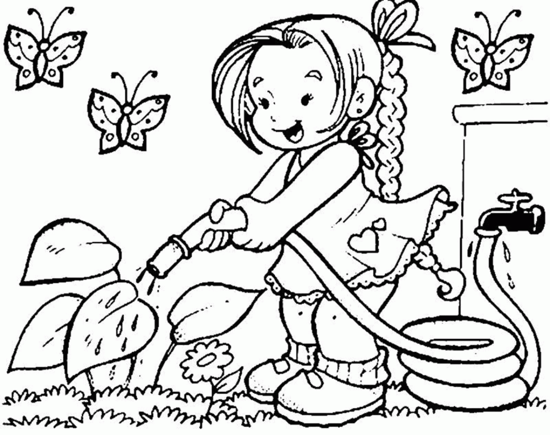 Amazing of Perfect Spring Coloring Pages For Kids Has Co #1493