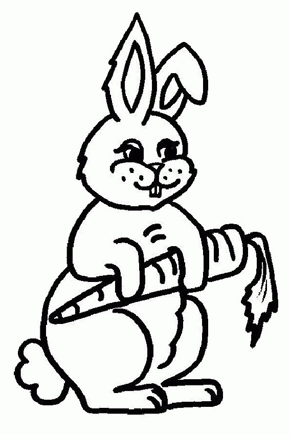 Color in a bunny coloring page in stead of buying some pets