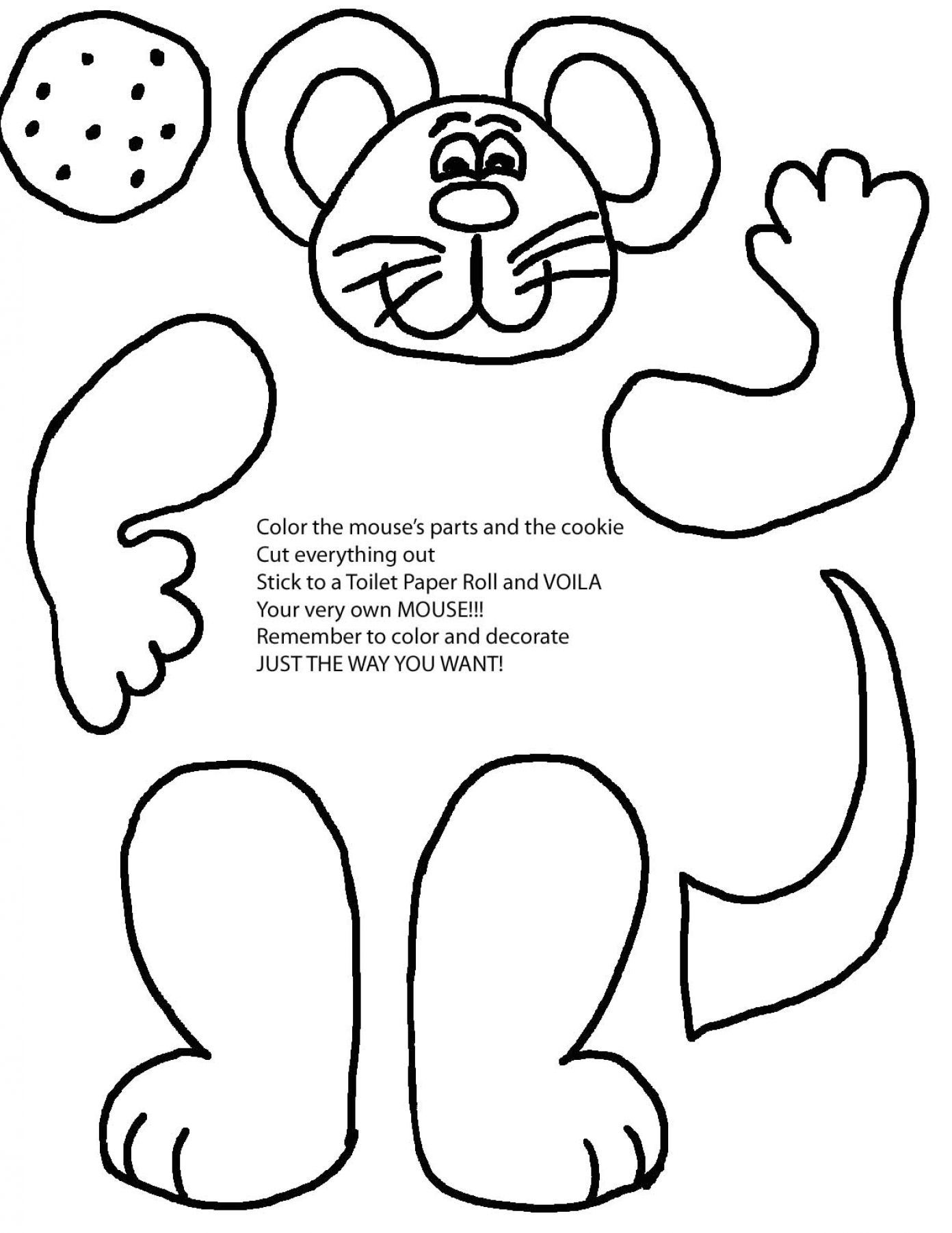 If You Give A Mouse A Cookie Coloring Pages Free Printable