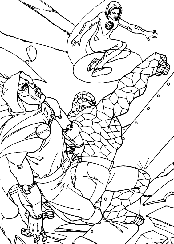 Doctor doom blasted coloring pages - Hellokids.com