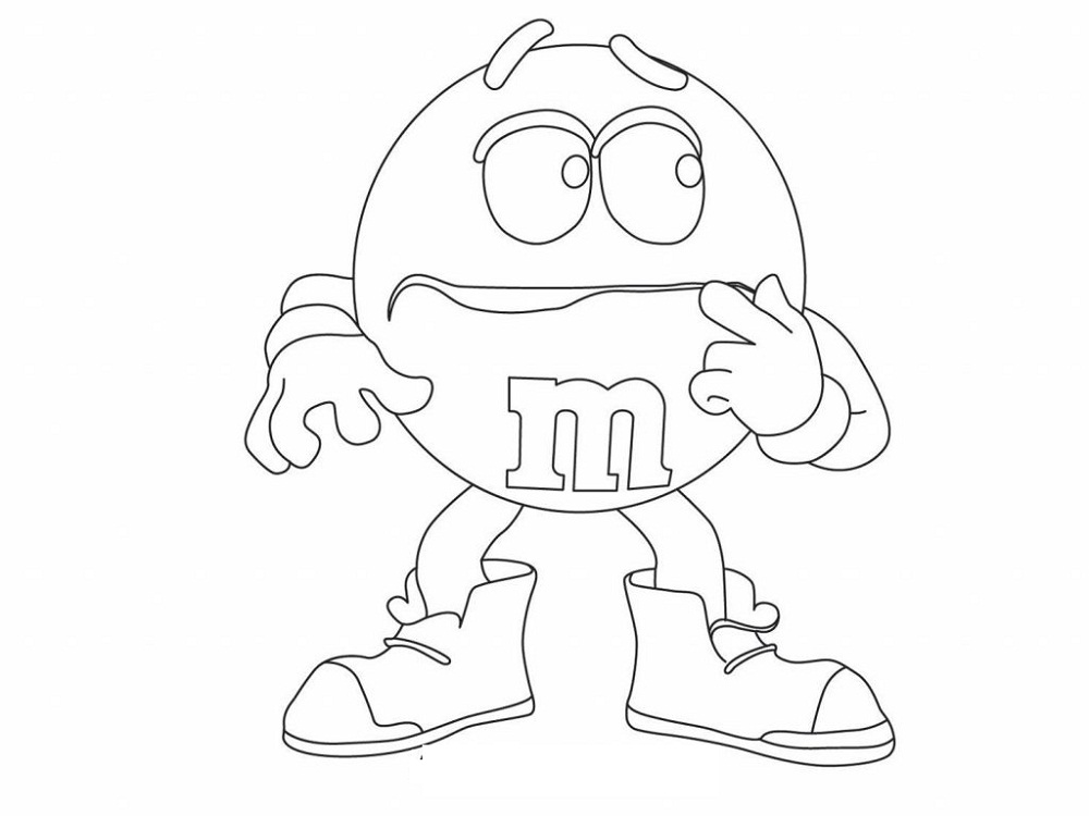 M&M Coloring Pages | Printable Shelter in 2020 | Coloring pages, Free coloring  pages, Red images