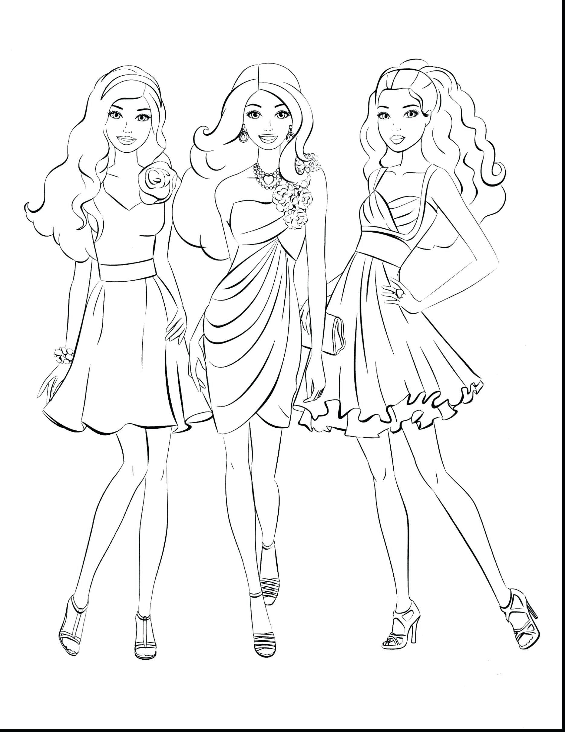 20 Staggering Barbie Coloring Book Pages – Haramiran   Coloring Home