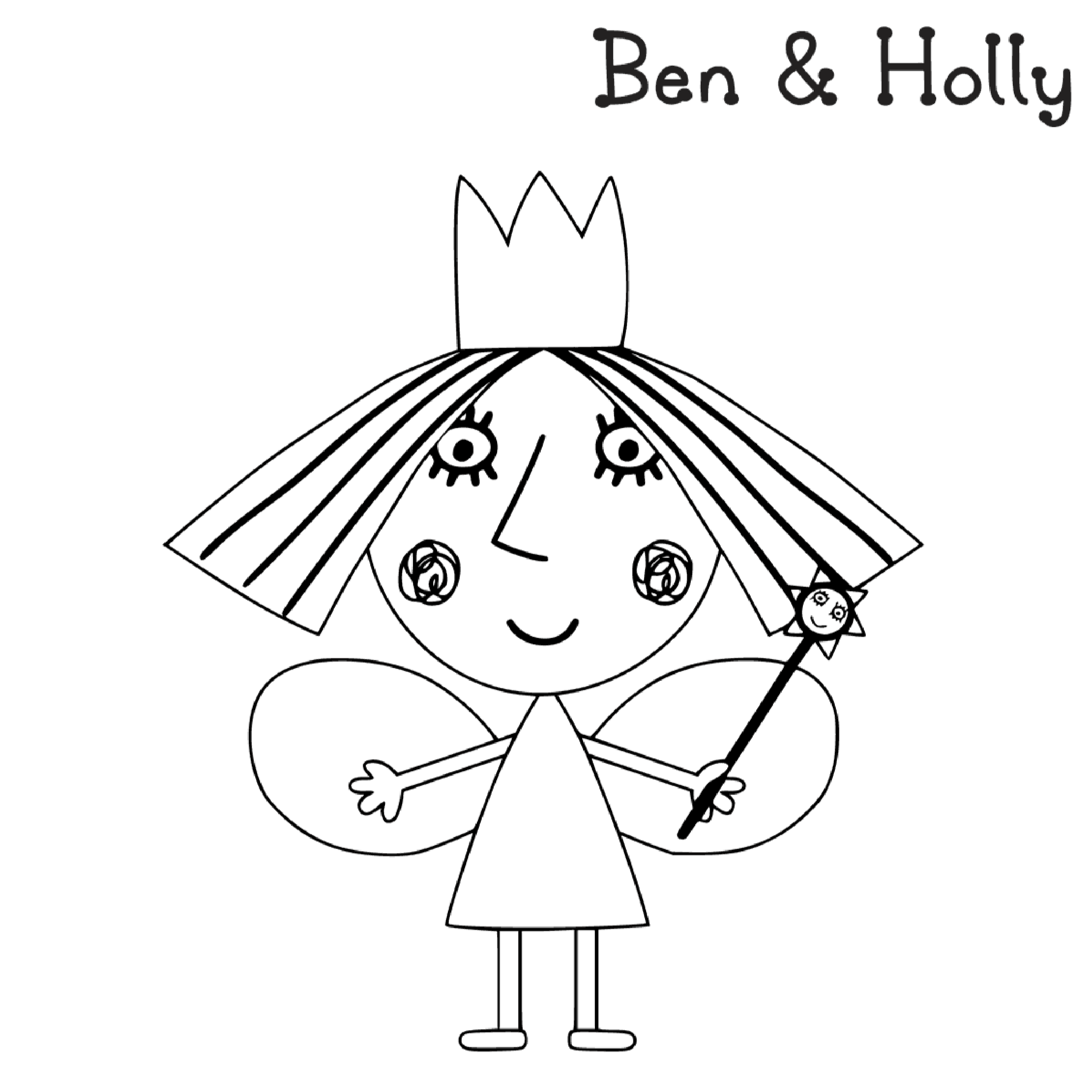 Ben and Holly Coloring for kids - Coloring pages for kids on Coloring -Forkids.com