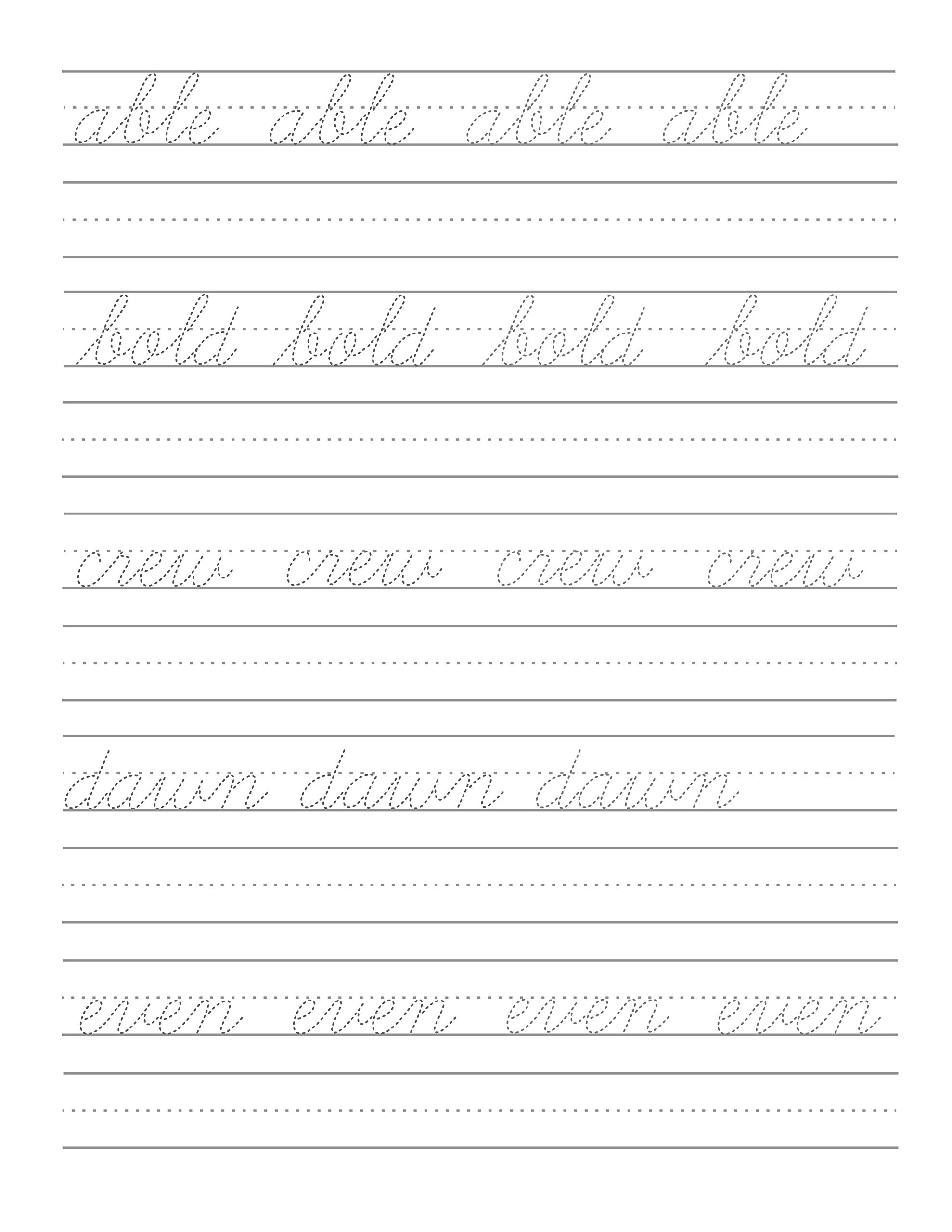 Cursive Coloring Pages - Coloring Home
